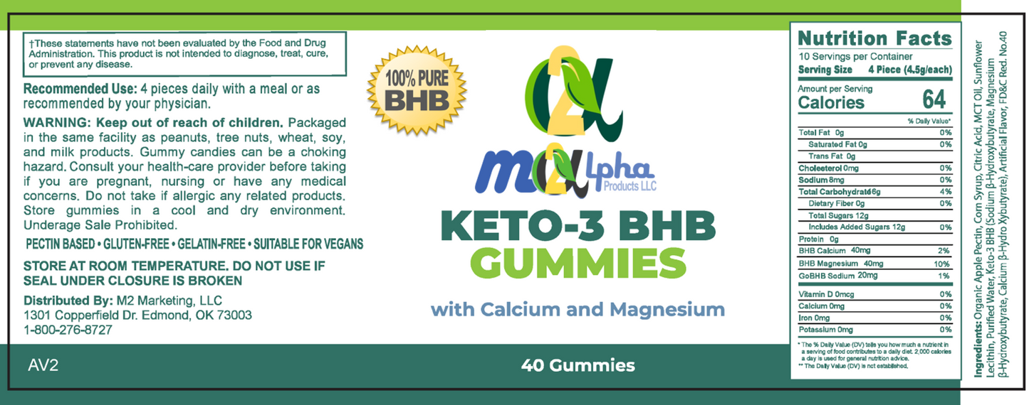 M2Alpha KETO BHB FAT BURNING FORMULA